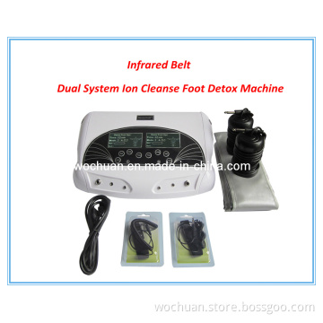 Professional Home Use/Personal Use Dual Detox Foot SPA with Tens Massage Patches to Relieve Pain, Far Infrared Waistband Ion Foot Detox Machine